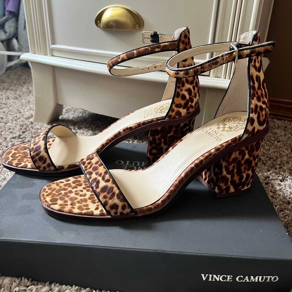 Vince Camuto Leopard Print Women's Heels